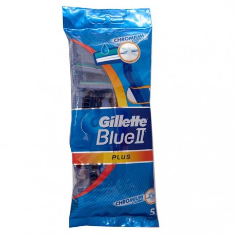 Самобръсначка GILLETTE BLUE II PLUS ULTRAGRIP 5БР.