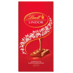 Шоколад Lindt Линдор млечен 100g червен