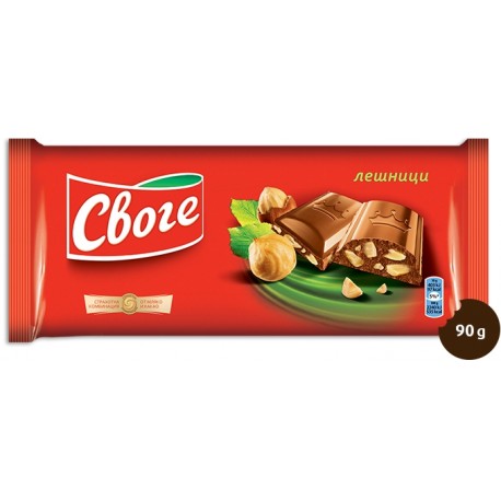 Шоколад Своге лешник 80g