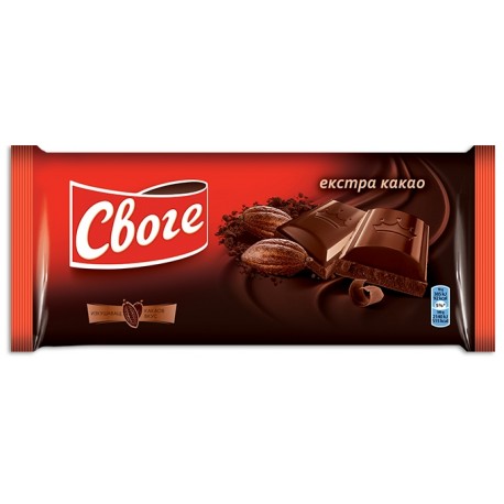 Шоколад Своге Екстра какао 80g