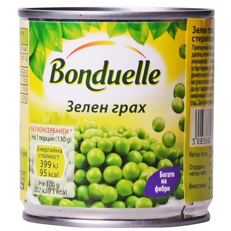 Зелен грах Бондюел 212 ml