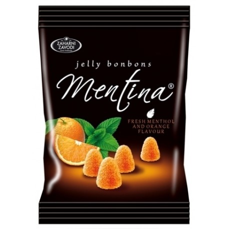 Бонбони Mentina Портокал желирани 80g
