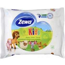 Тоалетна хартия влажна Zewa Kids 42 къса