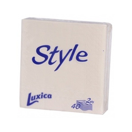 Салфетки Luxica Style бели 40бр.
