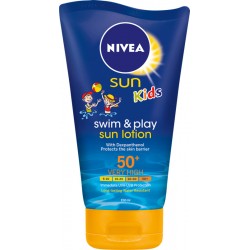 Слънцезащитен лосион NIVEA Kids Swim&Play SPF50+ 150ml