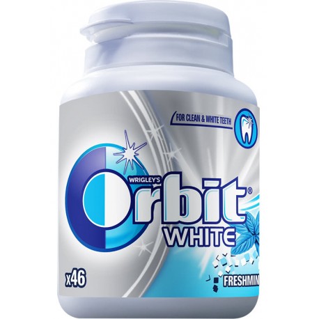 Дъвки Orbit White freshmint флакон 46бр.