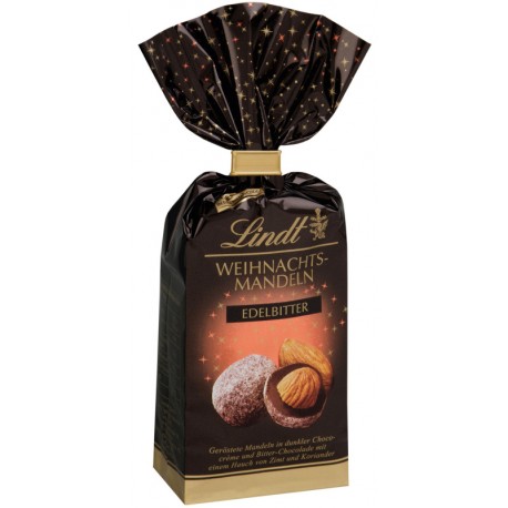 Lindt Коледни бонбони Бадеми в шоколад 70% 100g