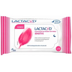 Интимни кърпички Sensitive LACTACYD 15бр.