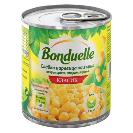 Сладка царевица на зърна Бондюел 212 ml
