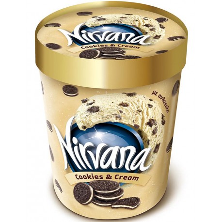 Сладолед Nirvana Бисквити и крем 360g