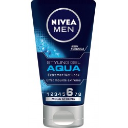 Гел за коса за мъже Nivea Aqua Мокър ефект 150ml