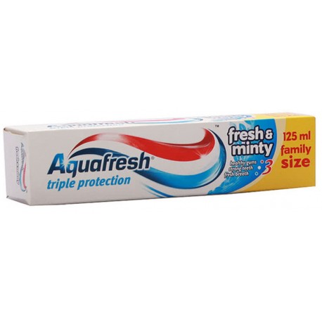 Паста за зъби AQUAFRESH Fresh&Minty тройна защита 125ml