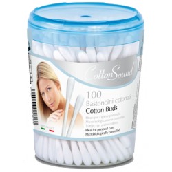 Клечки за уши COTTON SOUND кръгла кутия 100бр.
