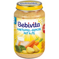 Bebivita пюре картофи и зеленчуци с пуешко месо 0,220