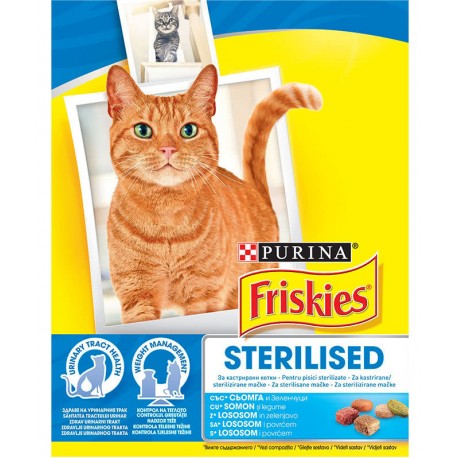 Храна за стерилни котки Friskies 300г суха