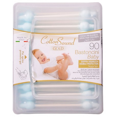 Клечки за уши COTTON SOUND Gold Baby 90бр.