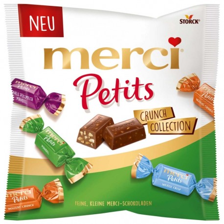 Шоколадови бонбони MERCI PETITS CRUNCH КОЛЕКЦИЯ 125g