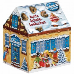 Цветни шоколадови меденки WICKLEIN Къщичка 200g