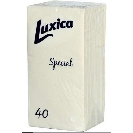 Салфетки Luxica Special Бели сгънати 40бр.