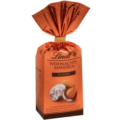 Lindt Коледни бонбони Бадеми в шоколад 100g