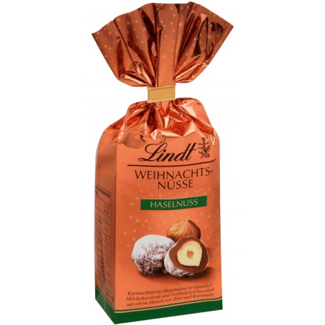 Lindt Коледни бонбони Лешници в шоколад 100g