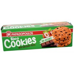 Бисквити Papadopoulos Bisco Cookies Лешник и шоколад 180g