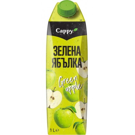 Напитка Cappy зелена ябълка 20% 1l