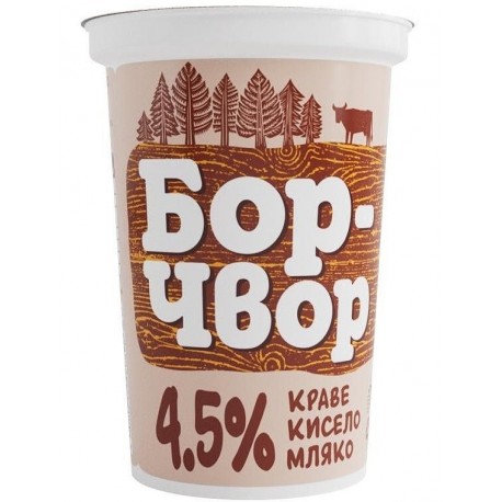КИСЕЛО МЛЯКО БОР ЧВОР 4.5% 400g 