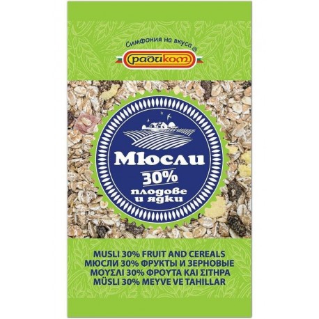 Мюсли Радиком 30% Плод 350g