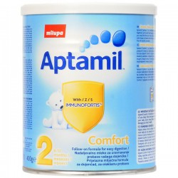 Мляко Милупа адаптирано Aptamil комфорт 2 400g