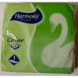 Салфетки HARMONY Color Зелени 50бр.