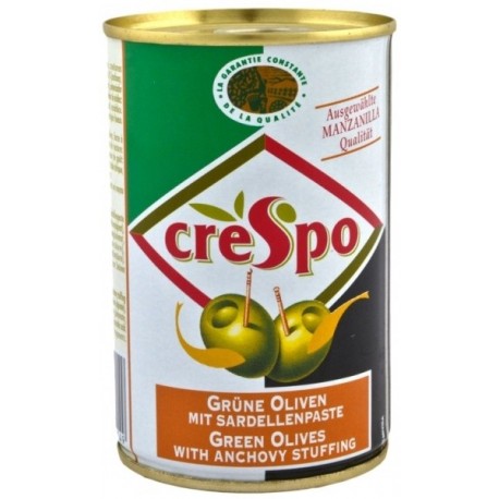 Маслини зелени с аншоа Crespo 300g